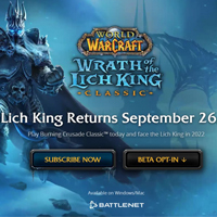 Blizzard cлучайно раскрыла дату выхода WoW : Wrath of the Lich King Classic 